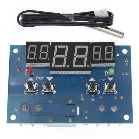 Thermostat numérique Intelligent, régulateur de température avec capteur NTC W1401, affichage led, dc 12v ► Photo 1/6