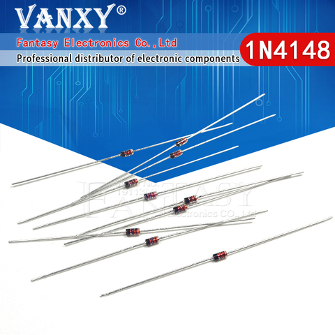 100 pièces do-35 1N4148 IN4148 diodes de commutation haute vitesse ► Photo 1/6