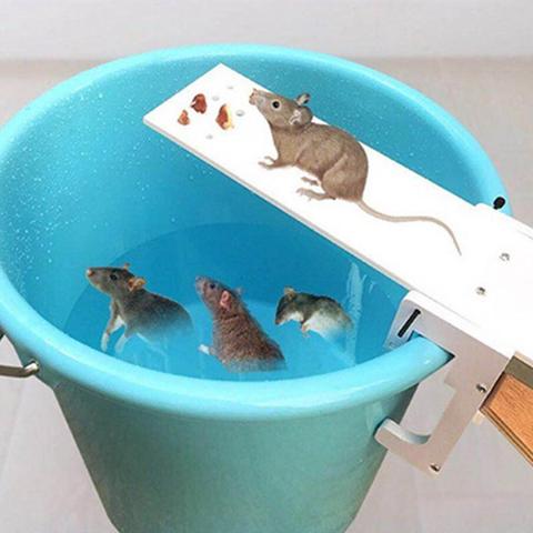 Bricolage maison jardin contrôleur de parasites piège à Rat rapide tuer balançoire souris attrape appât maison Rat pièges souris ravageur pièges à souris ► Photo 1/6