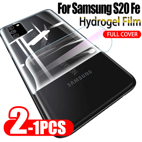 1-2 pièces Film de couverture de batterie pour Samsung Galaxy S20 S 20 Fe 4G/5G Film Hydrogel sur Samsung Glaxy S20 Fe S20Fe Film de protection arrière ► Photo 1/6