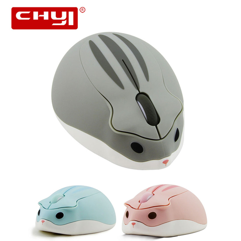 CHUYI 2.4G souris sans fil Usb optique 1200 DPI mignon Hamster conception jeu pour ordinateur portable ► Photo 1/6