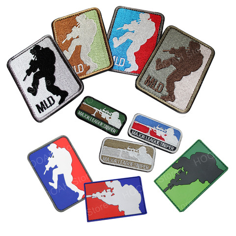 PATCH militaire tactique ACU noir MLD PATCH de la ligue majeure ► Photo 1/6