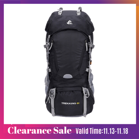 Chevalier gratuit 60l randonnée en plein air sacs à dos sac à dos Sport sac à dos voyage escalade sacs imperméable Trekking Camping sac à dos ► Photo 1/6