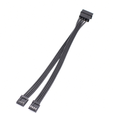 Molex-moteur 5.25 mâle vers 2X4 broches 3.5, connecteur FDD, y-split, M/F IDE DC, câble d'alimentation interne PC pour ordinateur ► Photo 1/3