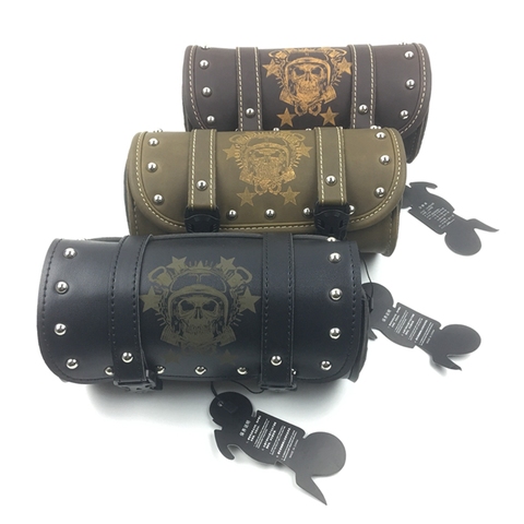 Sacoches de moto en cuir PU, pour Harley Chopper Bobber Cruiser Sportster XL 883 1200, nouvelle collection ► Photo 1/6