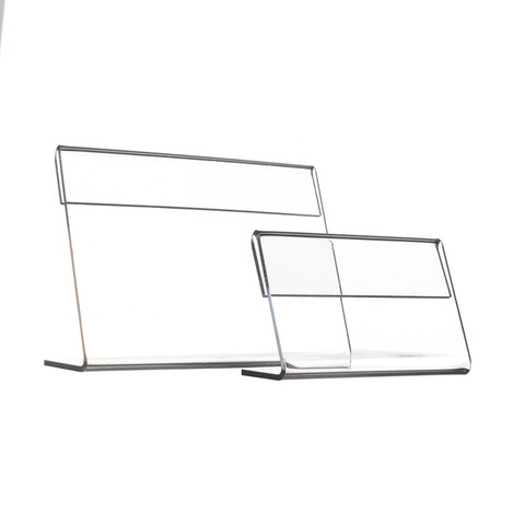 Porte-cartes en acrylique, support en forme de L, affichage, affichage, Promotion sur Table, T1.3mm, haute qualité ► Photo 1/6