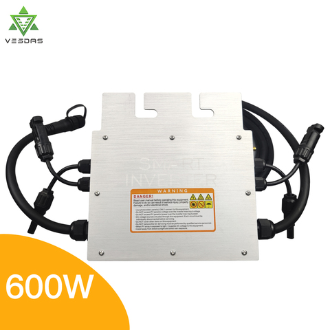 600W 700W Micro panneau solaire onduleur intelligent onde sinusoïdale Pure maison onduleur 36V MPPT sur grille cravate Inversor Ip65 pour 110V 220V AC ► Photo 1/6