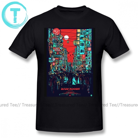 Blade Runner T Chemise Blade Runner T-Shirt À Manches Courtes 100 Pour Cent Coton T-Shirt Homme Drôle Grande Impression de Mode De T-Shirt ► Photo 1/6