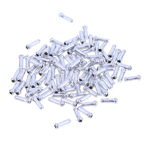 50pcs vtt vélo vélo frein manette de vitesse câble intérieur embouts sertissages aluminium cyclisme partie frein dérailleur changement de câbles embouts ► Photo 1/6