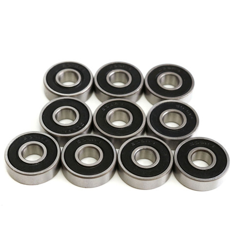 10 pièces 608 2RS roulement 8*22*7mm Skateboard roues roulements Miniature patin à roulettes 608-2RS 608 RS ► Photo 1/4