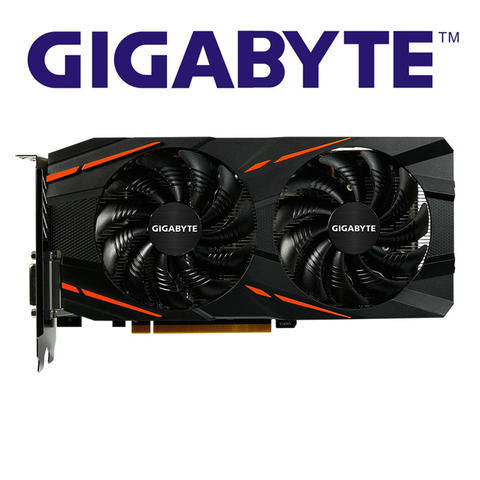 GIGABYTE – carte graphique AMD Radeon RX570, 4 go, HDMI, PCI-E X16, pièce d'occasion, pour jeux vidéo, 570 ► Photo 1/6