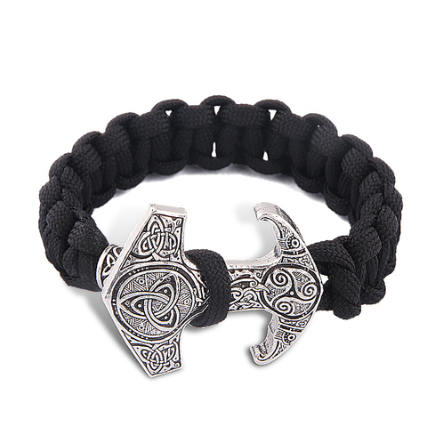 Bracelet nordique Viking Rune Asatru Pagan scandinave Thor Hammer Valknut Yggdrasil Rune, bijoux pour hommes ► Photo 1/6