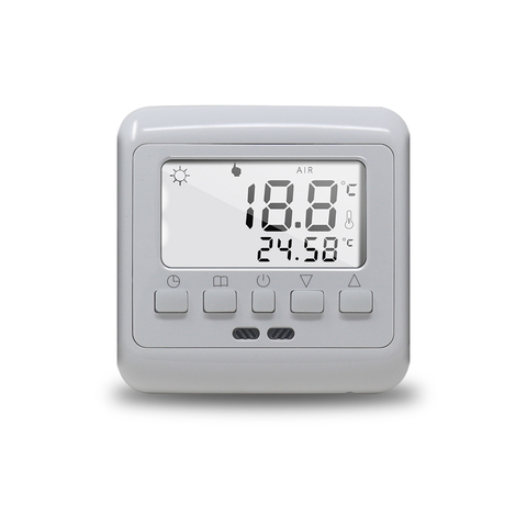 Thermostat de chauffage par le sol numérique mécanique régulateur de température chaud par le sol Programmable hebdomadaire avec rétro-éclairage LCD ► Photo 1/6