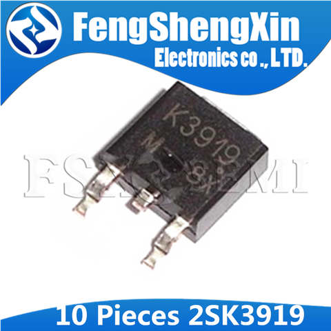 MOSFET de puissance 252 de commutation 2SK3919 à-N-CHANNEL K3919 TO252 10 pièces ► Photo 1/1