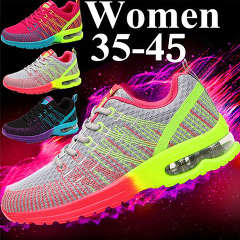 Chaussures de course respirantes et creuses pour femmes, baskets de Sport, à la mode, automne 2022, à lacets ► Photo 1/6