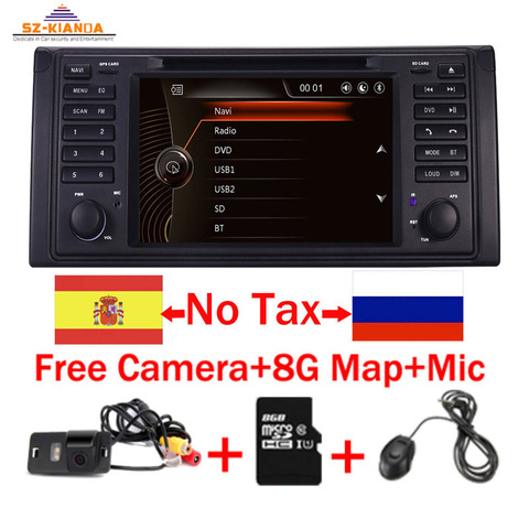 Lecteur DVD de voiture d'origine 1 din pour BMW E39 Range rover GPS Wifi Bluetooth Radio USB SD carte de caméra de contrôle du volant ► Photo 1/6