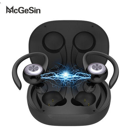 Nouveau écouteur sans fil Bluetooth Sport casque antibruit avec micro musique écouteurs en cours d'exécution casque pour Xiaomi huawei iPhone ► Photo 1/6