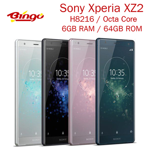 Sony – smartphone Xperia XZ2 H8216 débloqué, téléphone portable, 4G, Android, 5.7 pouces, Octa Core, 19mp, RAM 4 go, ROM 64 go, NFC, empreintes digitales ► Photo 1/6