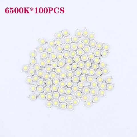 10 pièces 100 pièces haute puissance led perles 1w 3w 5w 3.2V-3.6V blanc SMD puce LED Diodes pour bricolage ampoule perles ► Photo 1/6