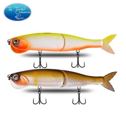 Leurre de pêche en cristal avec queue souple, swimbait, appât articulé avec queue souple, pour bar, brochet, 140mm, 29g ► Photo 1/5