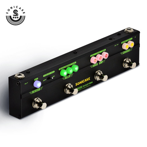 Sonicake Pédale Multi-effets pour Guitare Rock Scène Chorus Distorsion Retard Reverb QCE-10 ► Photo 1/6