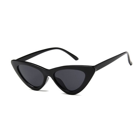 Vintage Triangle oeil de chat femmes lunettes de soleil personnalité PC cadre résine lentille voyage UV400 lunettes de soleil pêche attirail marchandises ► Photo 1/6