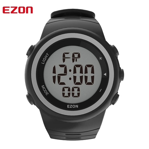 EZON – montre de Sport numérique T023 pour hommes, pour course en plein air, avec podomètre, chronomètre, compte à rebours, alarme, étanche 50M ► Photo 1/5