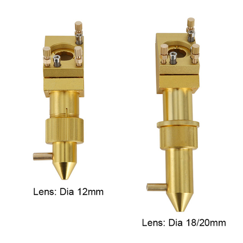 Tête Laser CO2 Laer 40W 50W K40 2030 3040 5070, Machine à graver au Laser, lentille Dia 12/18/20mm, longueur focale 50.8mm, miroir 20mm ► Photo 1/2