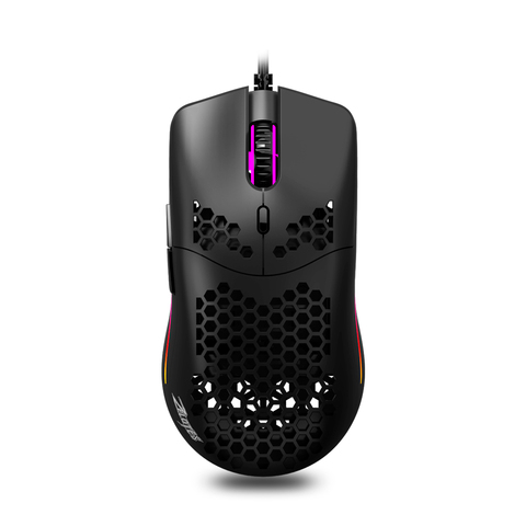 Souris de jeu ZELOTES C-7 DPI, câble USB, Design léger, ajourée, rvb, pour ordinateur PC et portable ► Photo 1/6