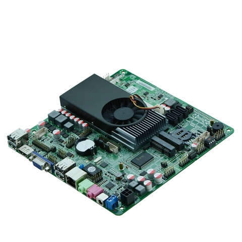 Carte mère intel core i3 Mini ITX avec LVDS/VGA/8 * USB/6 * COM ,1037u tout en un MINI-ITX prise en charge de Windows XP ► Photo 1/6