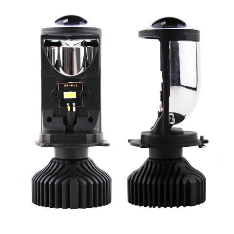 Phare LED H4 H8 H7 Canbus, ampoule de voiture avec Mini lentille de projecteur, ventilateur de refroidissement, feux de circulation 8000lm ► Photo 1/6