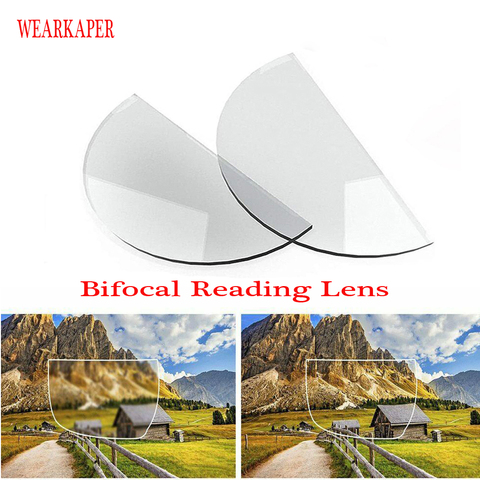 Objectif de lecture Bifocal en Silicone liquide, 2 pièces à coller, presbytes, grossissement, objectifs réutilisables, 1.0 2.0 3.0 ► Photo 1/6