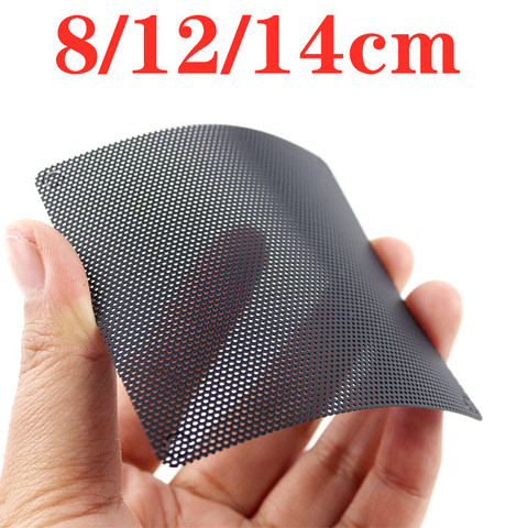 Filet anti-poussière pour ventilateur d'ordinateur 8cm/12cm/14CM, filet fin en PVC noir filtre à poussière couverture en maille refroidisseur pour Protection de boîtier de pc, 2 pièces ► Photo 1/6