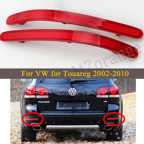 Lumière de réflecteur de pare-chocs arrière rouge pour VW pour Touareg 2002-2010 lampe décorative aérienne feux de frein d'arrêt arrière clignotant ► Photo 1/6