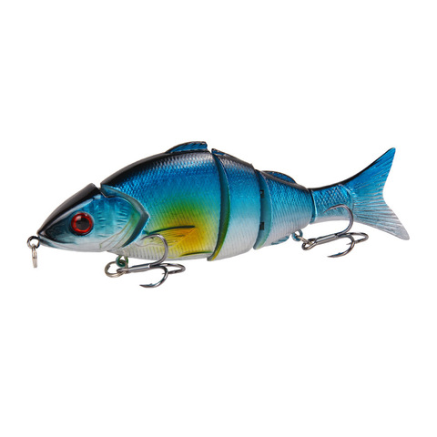 Leurre rigide multi-sections réaliste pour la pêche en hiver, appât artificiel idéal pour la pêche à la manivelle, Wobbler, 12.5cm, 21g, 1 pièce ► Photo 1/6