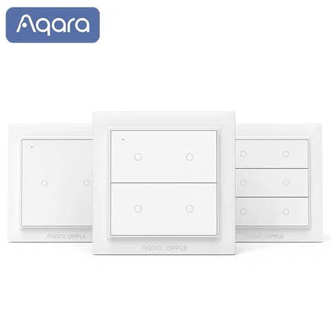 Aqara Opple interrupteur sans fil interrupteur d'éclairage intelligent contrôle de l'application interrupteur mural sans fil pas de câblage requis pour Mihome App Apple HomeKit ► Photo 1/6