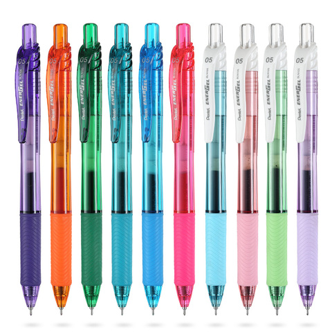 Pentel energol-stylo Gel de couleur liquide BLN105 à séchage rapide, stylo aiguille, 0.5mm, bout en métal, fournitures scolaires de bureau ► Photo 1/6