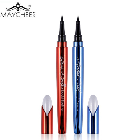 MAYCHEER – crayon de maquillage en soie noir, Eyeliner liquide, Waterproof, longue durée, séchage rapide, vitamine E, stylo pour les yeux ► Photo 1/6