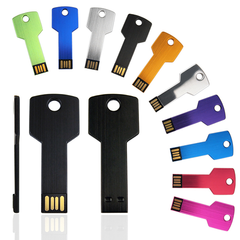 10 pcs/lot logo personnalisé clé USB clé en métal clé Pendrive 32g 16g étanche stylo lecteur USB2.0 mémoire clé USB Flash métal personnalisé ► Photo 1/6