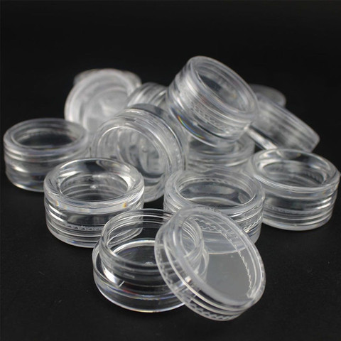 Mini bouteilles vides en plastique pour crème, 50 pièces, bocaux pour Nail Art, fard à paupières, maquillage, pour le visage, baume à lèvres ► Photo 1/6