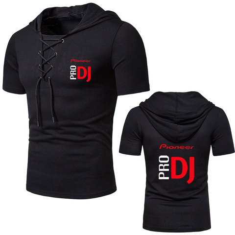 T-shirt à capuche pour hommes, Streetwear, à manches courtes, 3XL, été, Pioneer Pro DJ ► Photo 1/6