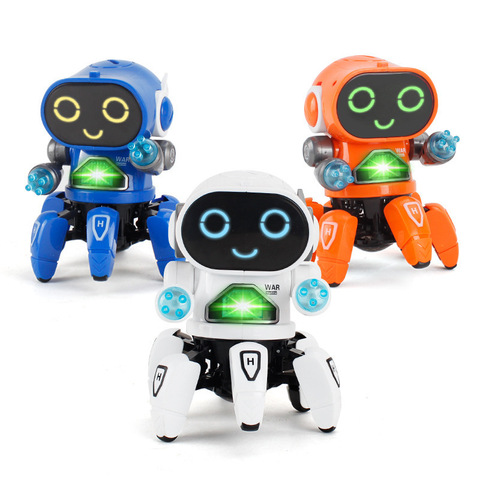 Mini Robot Intelligent à lumière Led, jouet éducatif RC pour enfant, Mini marche, chant, danse, cadeau ► Photo 1/6