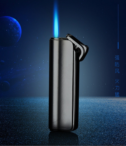 Coupe-vent gaz Jet briquet Butane Turbo torche briquet pour cigare Cigarette métal 1300 C allume-feu gonflé Gadget pour homme ► Photo 1/5