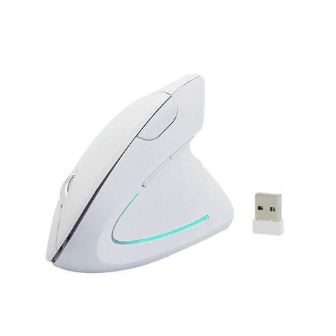 Souris optique ergonomique verticale 2.4Ghz souris optique sans fil pour ordinateur portable Pro 1600 DPI souris de jeu d'ordinateur USB pour bureau à la maison ► Photo 1/6
