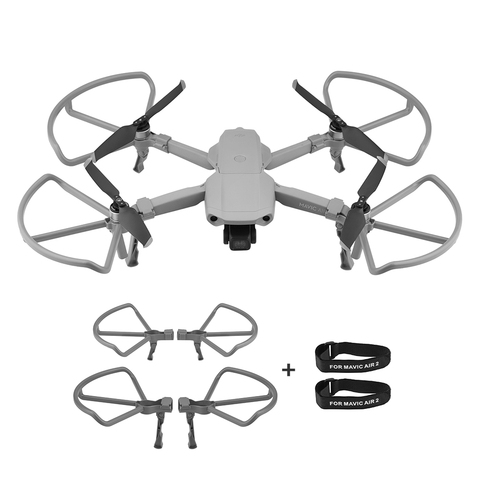 Pour DJI Mavic Air 2 à faible bruit 7238 hélices garde hélice repliable Extension jambes de protection pour mavic air 2 Drone accessoire ► Photo 1/6