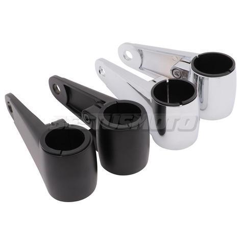 Supports universels de montage de phare d'oreille de fourche de moto, pour Honda Yamaha Suzuki Kawasaki Chopper Cafe Racer Cruisers, 35mm-41mm ► Photo 1/6