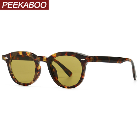 Peekaboo – petites lunettes de soleil noires pour femmes, rétro, léopard, pour hommes, uv400, accessoires d'été, livraison directe, 2022 ► Photo 1/6