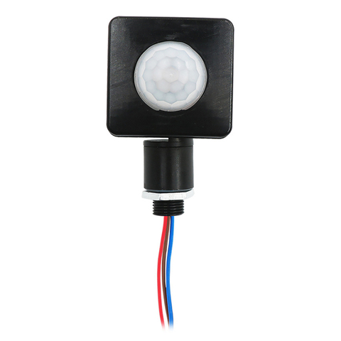 10/12mm Ultra-Mince LED Lumière D'inondation Détecteur De Mouvement PIR Extérieur Imperméable 85-265V IP54 Réglable De Capteur De Mouvement PIR Commutateur ► Photo 1/6