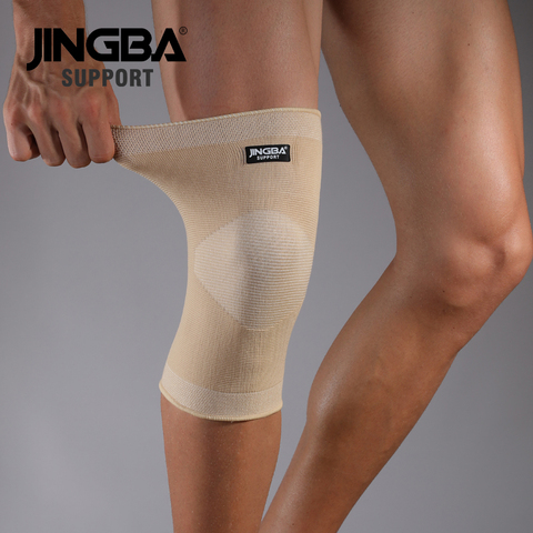 JINGBA-genouillère de protection du genou, soutien de sécurité, pour les Sports de plein air, pour le Volleyball, le basket-ball, le Nylon élastique ► Photo 1/6