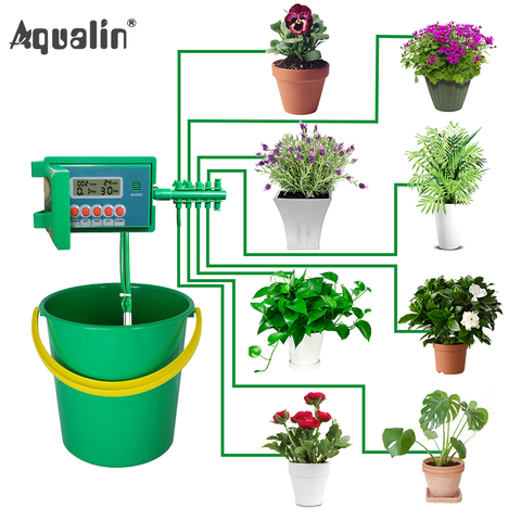 Arroseur automatique de système de Kits d'arrosage d'irrigation goutte à goutte à la maison Micro avec le contrôleur intelligent pour le jardin, bonsaï utilisation d'intérieur #22022 ► Photo 1/6